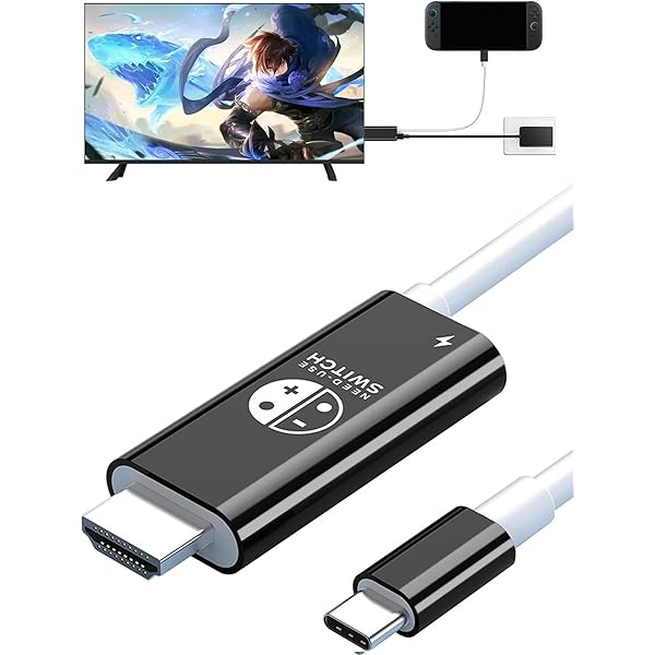 Switch 旧型 2017年製 本体 ドッグ HDMIケーブル HAC-001 CYBER ドック機能付きHDMI変換ケーブル SWITCH用